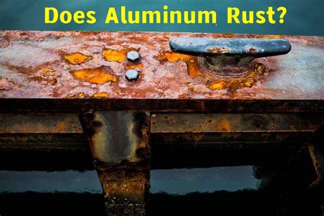 will aluminum rust in water